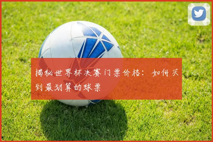 揭秘世界杯决赛门票价格：如何买到最划算的球票